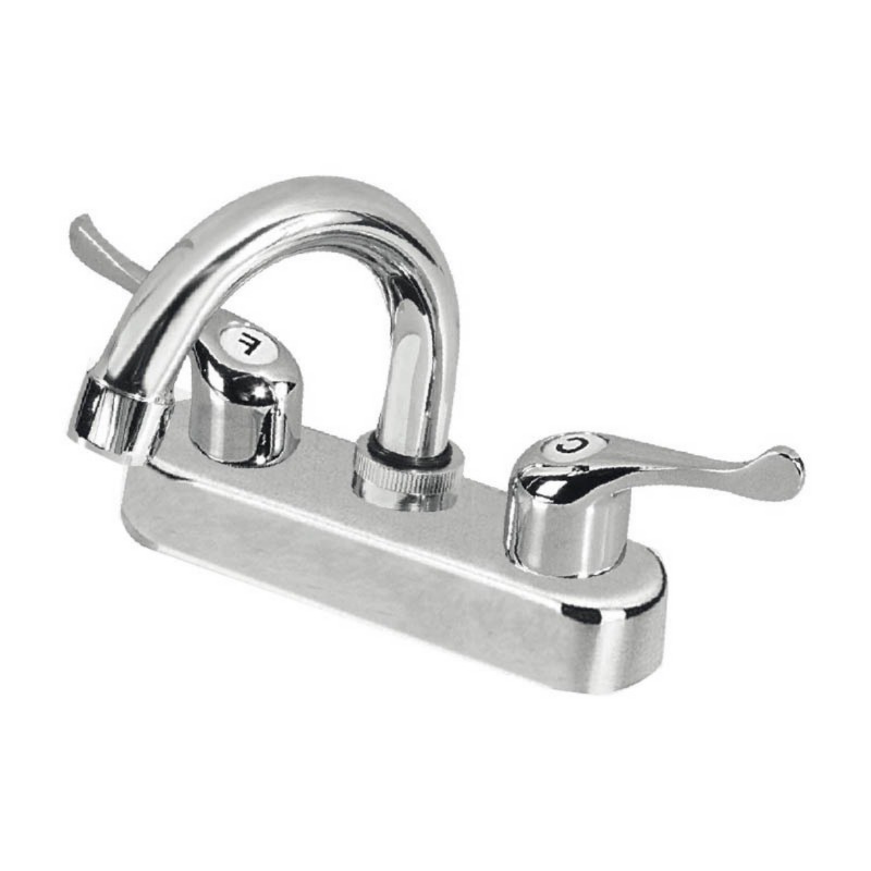 Mezclador de lavabo de latón de latón rápido de doble mango