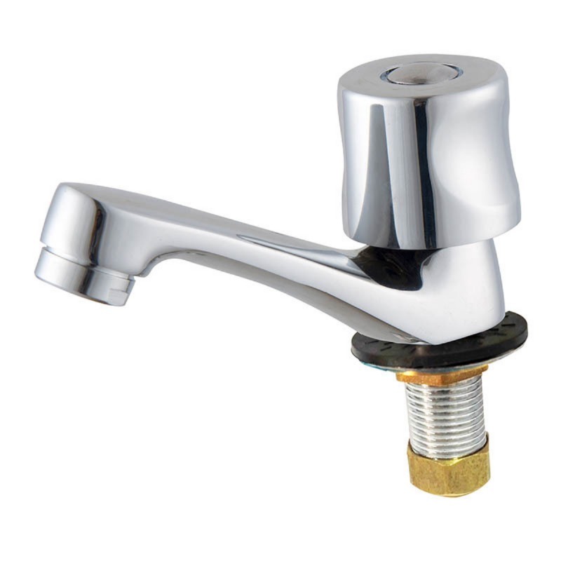 Grifo de lavabo de latón de vástago lento