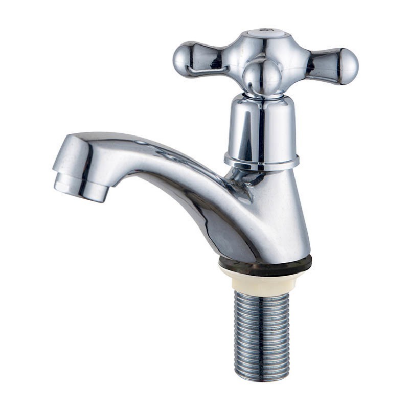 Grifo de lavabo de latón de vástago lento