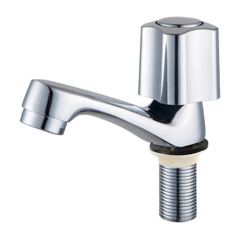 Grifo de lavabo de latón de vástago lento