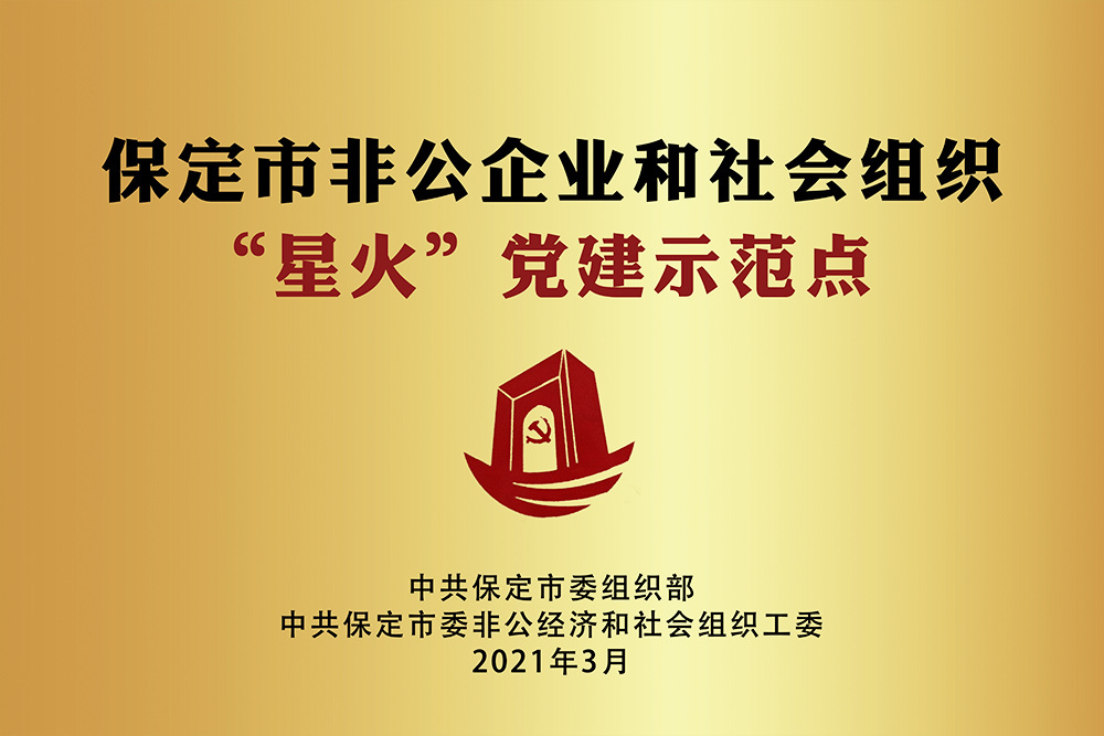 保定市非公企业和社会组织“星火”党建树模点