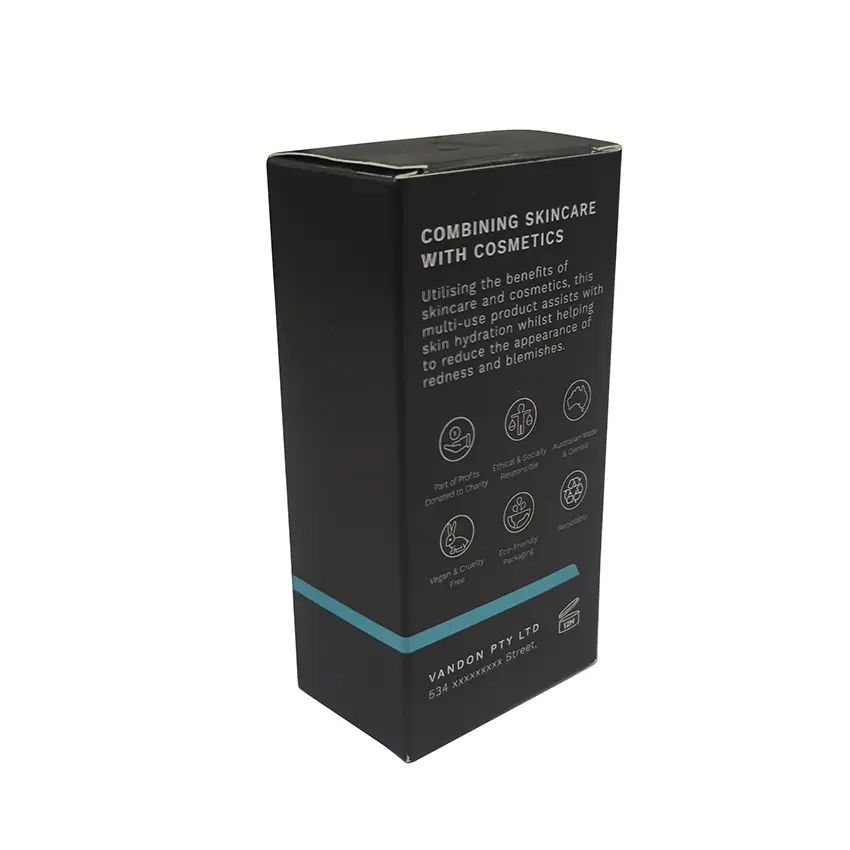 Custom high quality paper cosmetic box packaging box and men's tinted moidturider box for skin care products