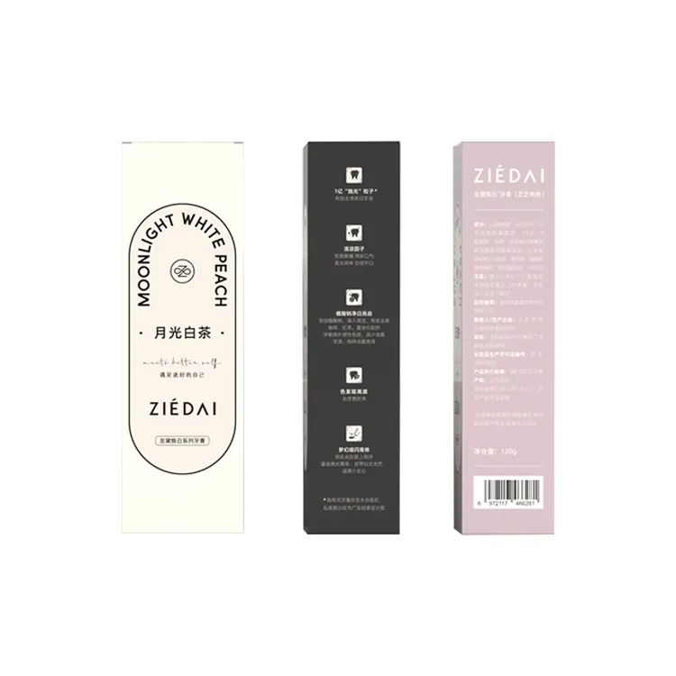 Thick Card Stock Box For Cosmetic Tools Custom Toothpaste Box Packaging Printing