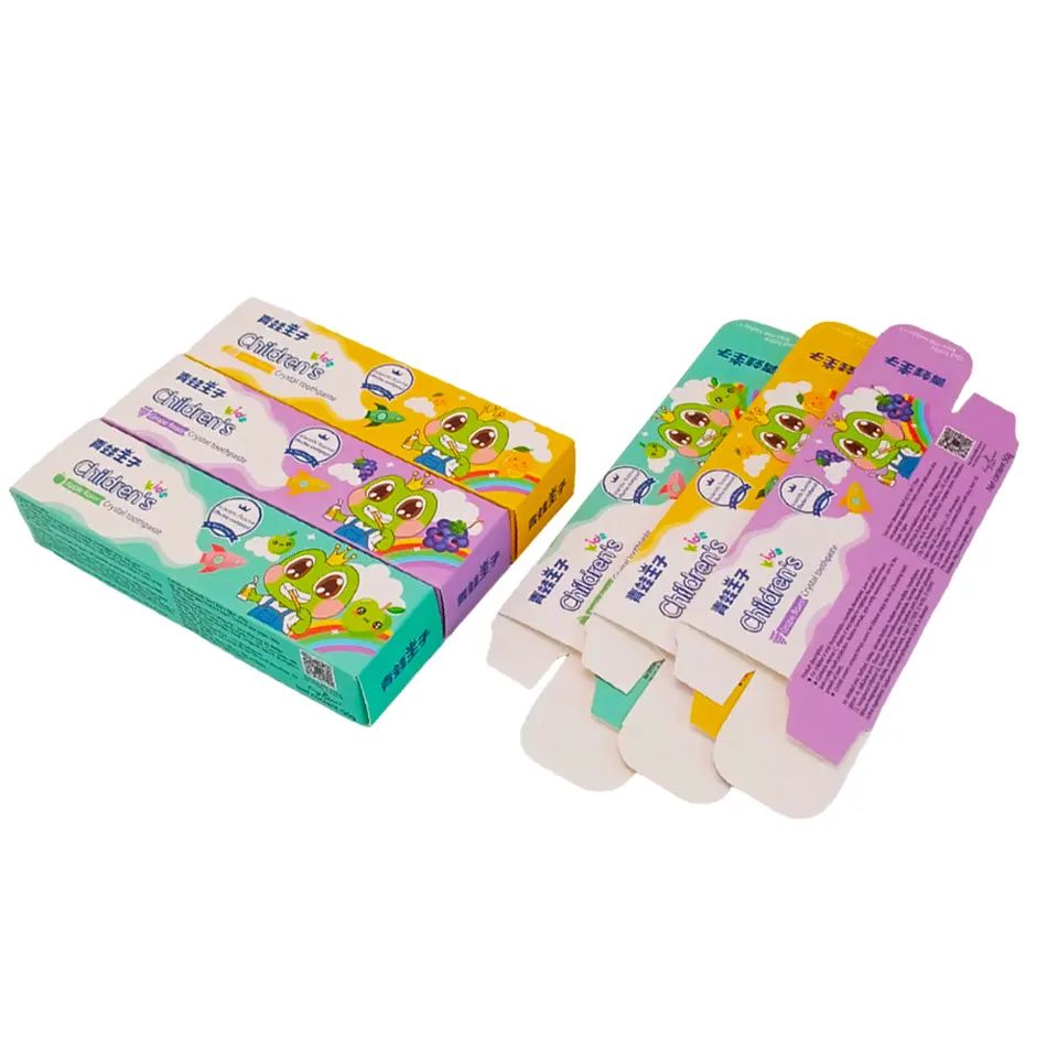 Factory direct sales reasonable price support OEM disposable paper packaging box for toothpaste
