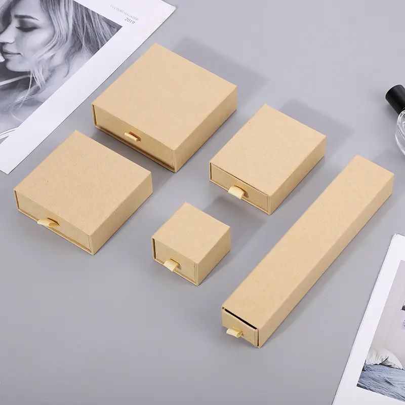 High Quality Custom Logo Printed Luxury Jewellery Phone Case Rigid Drawer Sliding Gift Packaging Box