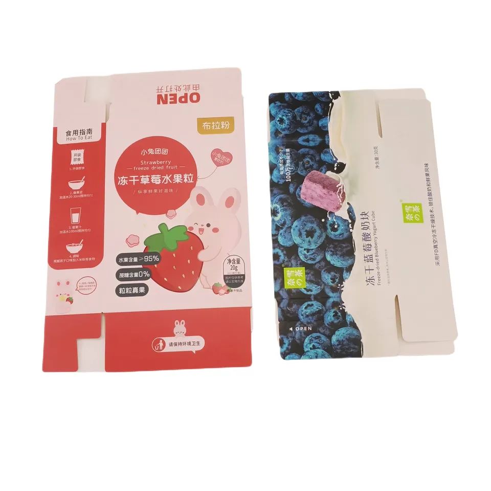 Custom Food Grade Packing Box Custom Logo Cardboard Luxury Freeze Dried Fruits Packaging Box