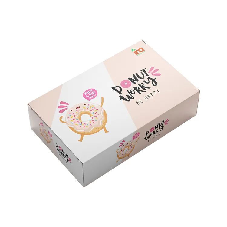 Pack Mini Size Packaging Donuts Donut Paper Box, Paper Box For Donuts