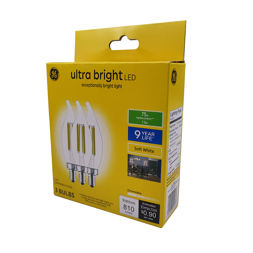 USB cable electronic product LED hanging hole packaging box