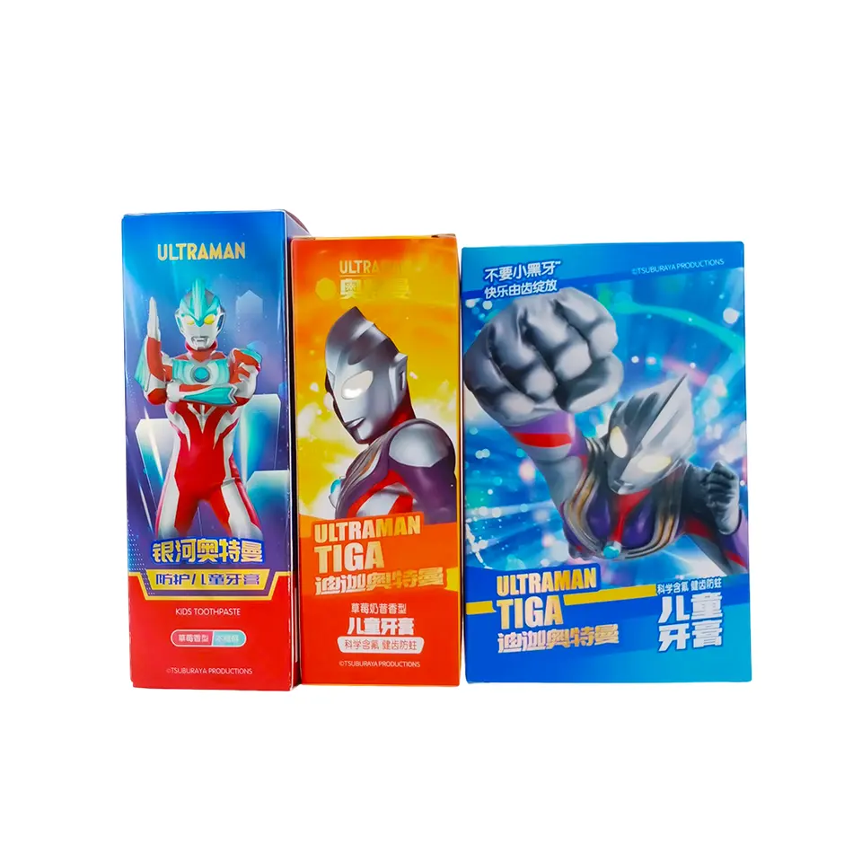 Custom Toothpaste Packaging Box Reasonable Price Cute Cartoon Toothpaste Paper Box