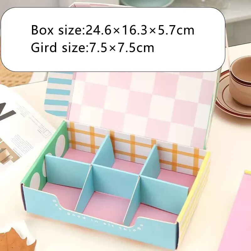 Custom printed design cardboard fast food mochi donut packing boxes for half dozen donut box