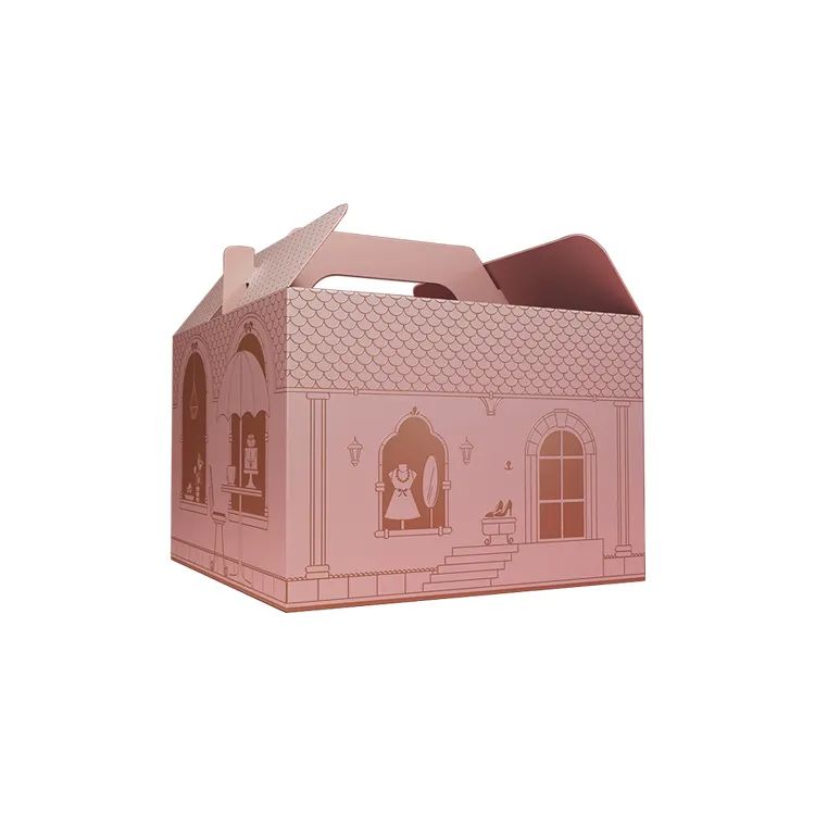 Art Donut Cookie Packaging Luxury Biscuit Candy Small Sweet Round Cake Paper Box For Bakery And Cake Product