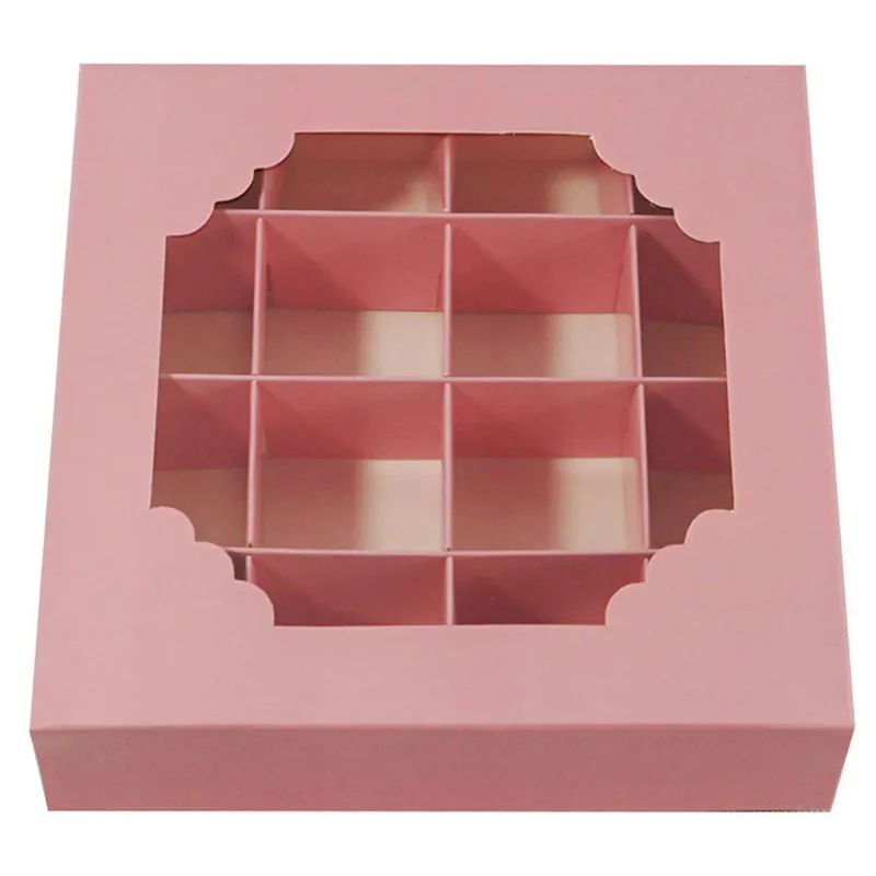 Dessert Drawer box with 8 12 16 dividers Cupcake Packaging Pastry Boxes Wholesale Sweets Gift Moon Cake Box Cookies Bakery