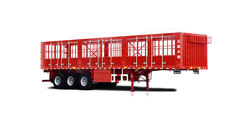 Stake semi-trailer