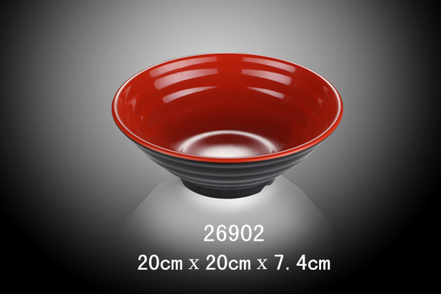 7.8寸内外螺纹碗（双色红和黑）