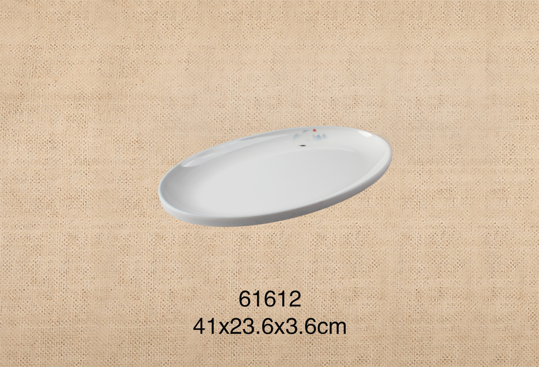 61612  16寸椭圆形鱼盘