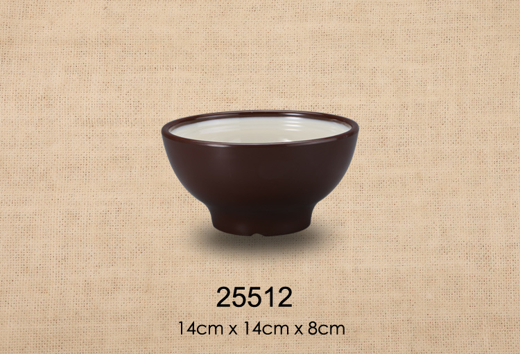 5.5寸圆碗（双色咖啡和米黄）