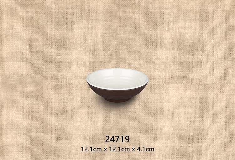 4.7寸内外螺纹碗（双色咖啡和米黄）