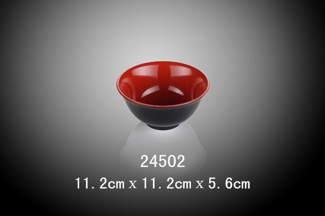 4.5寸汤碗（双色红和黑）