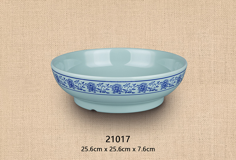 10寸大碗（灰绿青花）