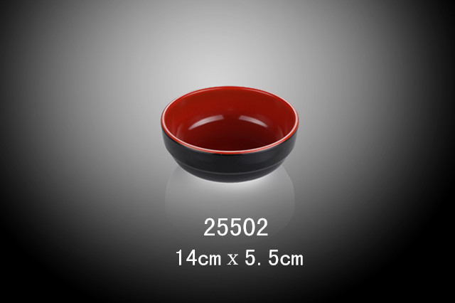 5.5寸韩式碗（双色红和黑）