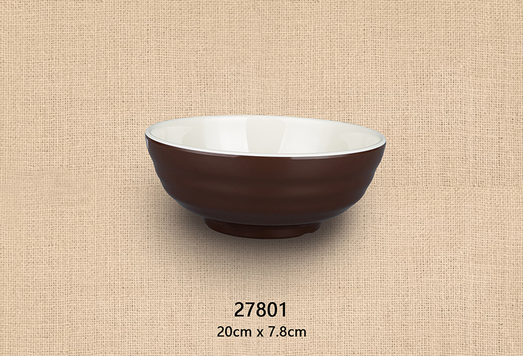 7.8寸螺纹碗（双色咖啡和米黄）
