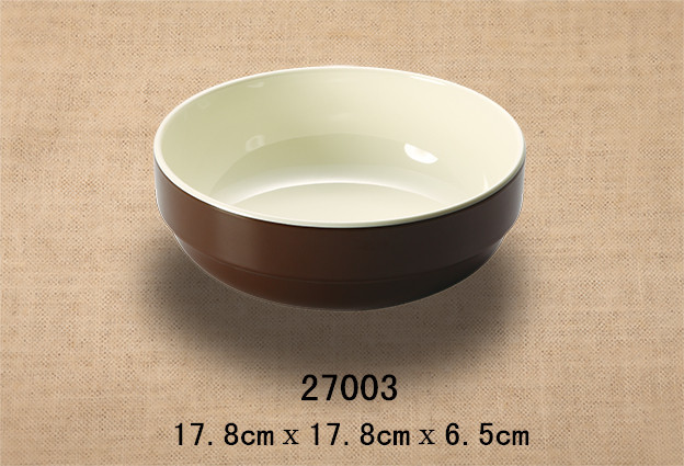 7寸韩式碗（双色咖啡和米黄）