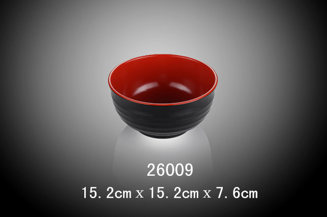 6寸螺纹碗（双色红和黑）