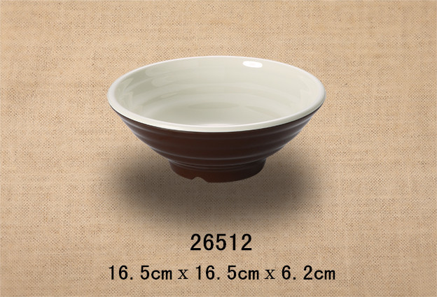 6.5寸内外螺纹碗（双色咖啡和米黄）