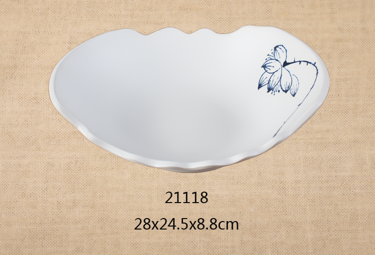 11寸异型花边碗