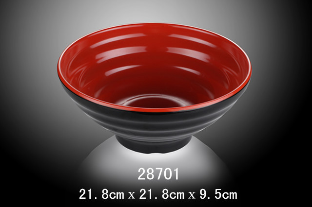 8.7寸内外螺纹碗（双色红和黑）