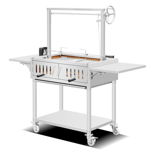 Stainless Steel lifting Charcoal BBQ Grill EB-W66