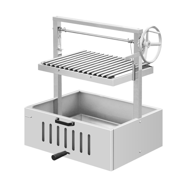 Stainless Steel Rotating lifting Charcoal BBQ Grill EB-W34