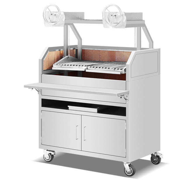 Stainless Steel lifting Charcoal BBQ Grill EB-W71