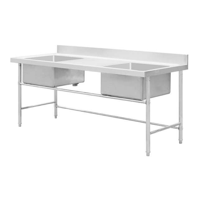 Double Sink With Drain Board (Stretching surface) BN-S72 BN-S73