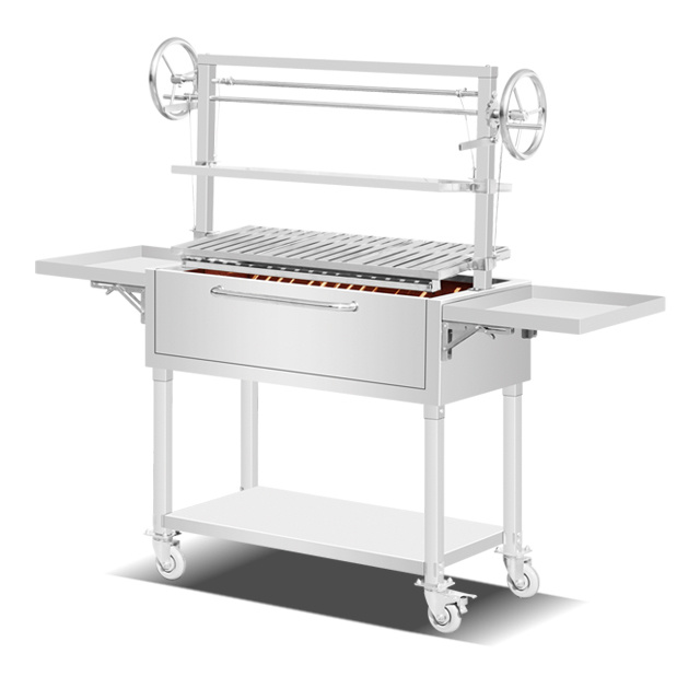 Stainless Steel lifting Charcoal BBQ Grill EB-W70