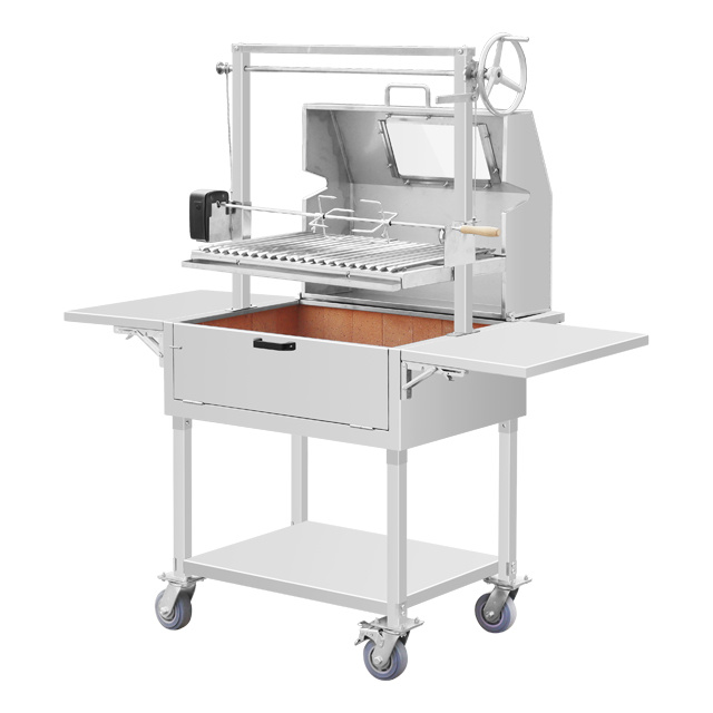 Stainless Steel Rotating lifting Charcoal BBQ Grill EB-W40