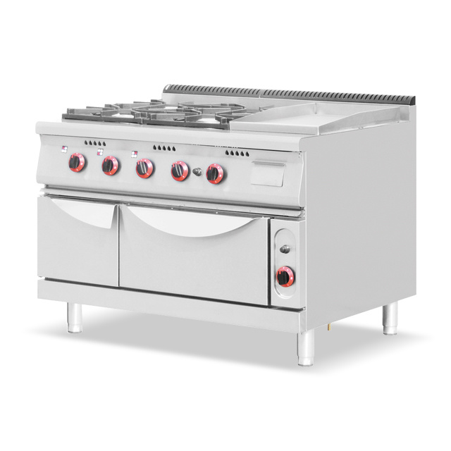 4 Burners Gas Range With Griddle & Oven BN-G813