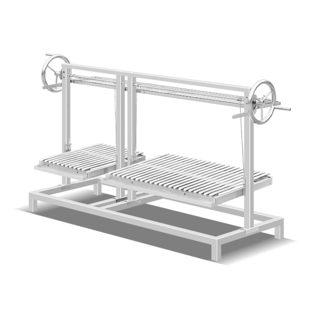 Stainless Steel Rotating Charcoal BBQ Grill EB-W88