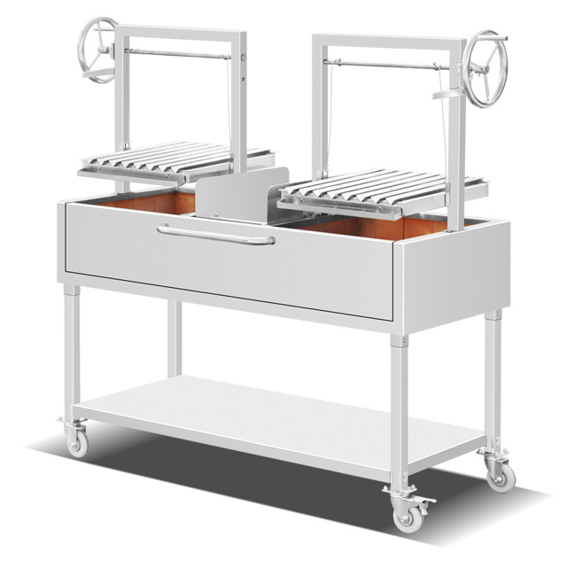 Stainless Steel lifting Charcoal BBQ Grill EB-W69