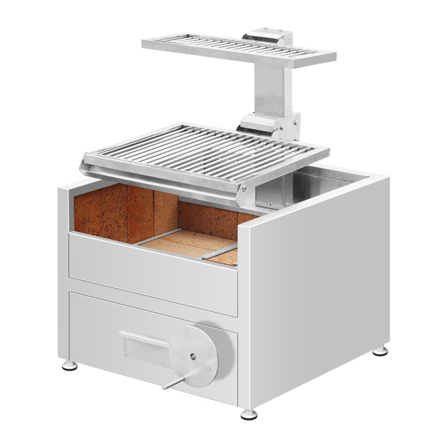 Stainless Steel Rotating lifting Charcoal BBQ Grill EB-W49