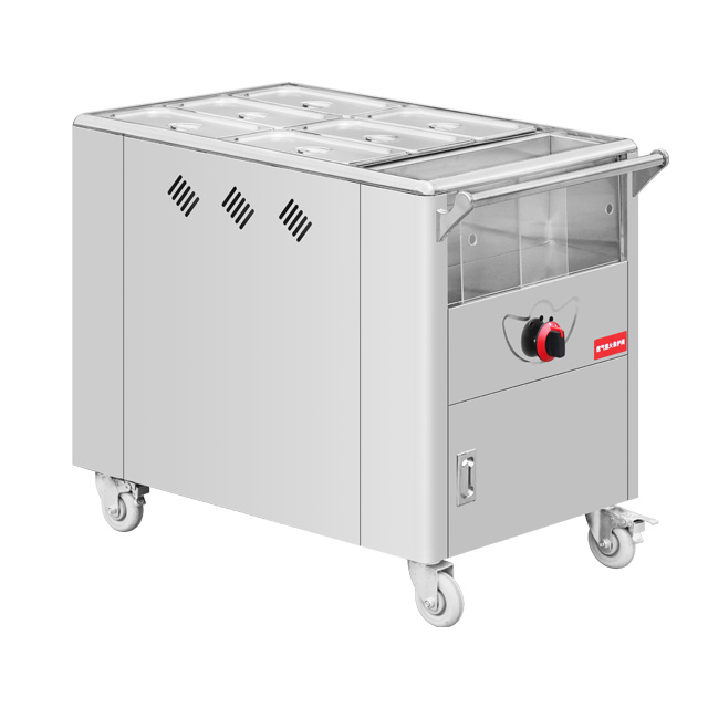 Gas 8 Pan Snack Warmer Trolley BN-A11-8G