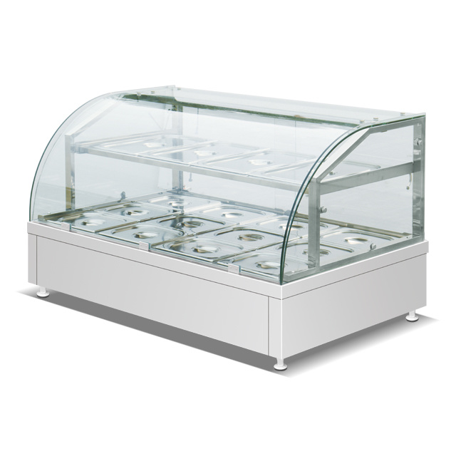 glass buffet stainless steel food warmer BN-37-12