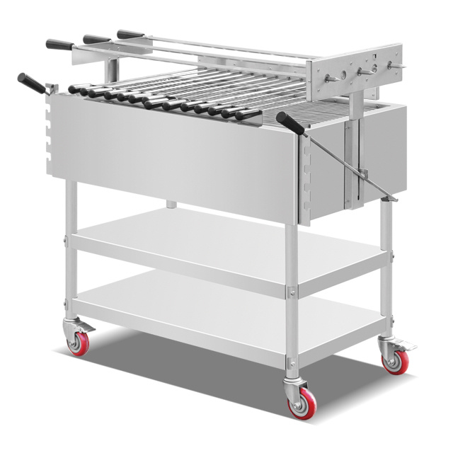 Stainless Steel Rotating Charcoal BBQ Grill EB-W59B