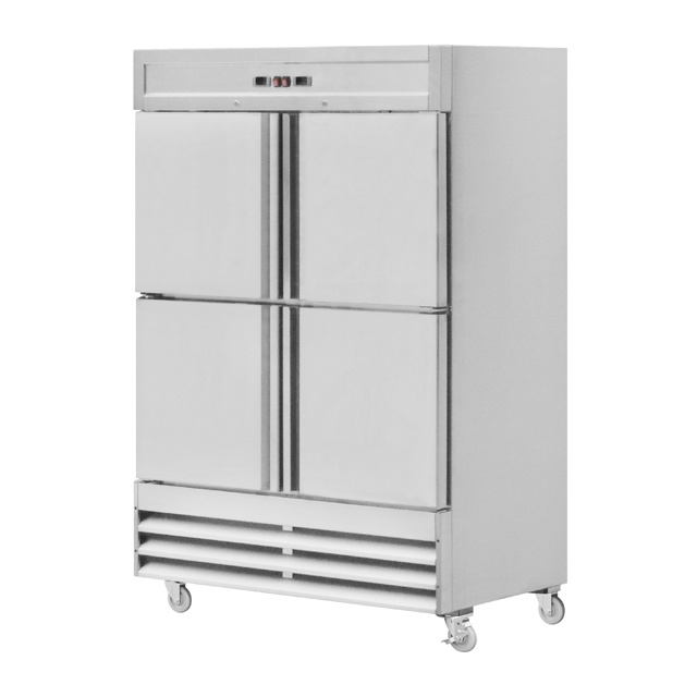 American Style Double Temperature Refrigerator Freezer Industrial Refrigeration Equipment Stainless Steel Dual Temp Fridge BN-UC47RF