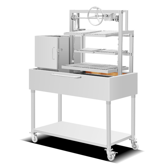 Stainless Steel lifting Charcoal BBQ Grill EB-W63