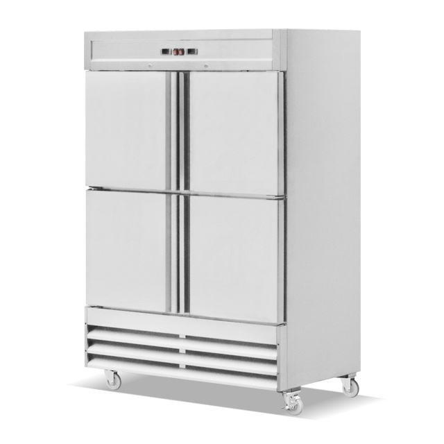 American Style Double Temperature Refrigerator Freezer Industrial Refrigeration Equipment Stainless Steel Dual Temp Fridge BN-UC47RF