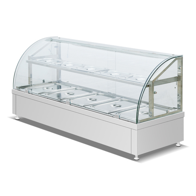 glass buffet stainless steel food warmer BN-37-5