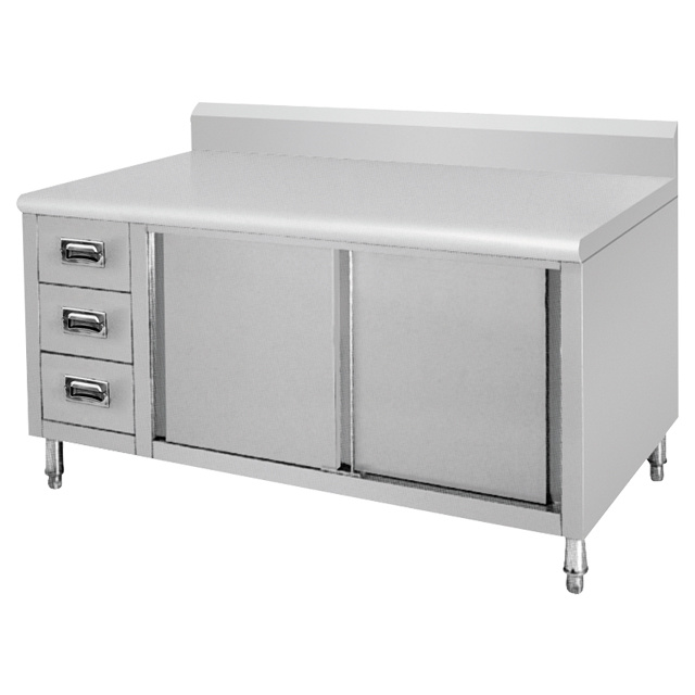 Bench Cabinet With Backsplash & Drawers BN-C08