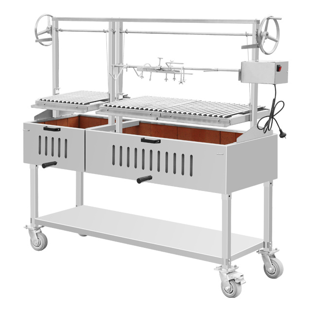 Stainless Steel Rotating lifting Charcoal BBQ Grill EB-W36