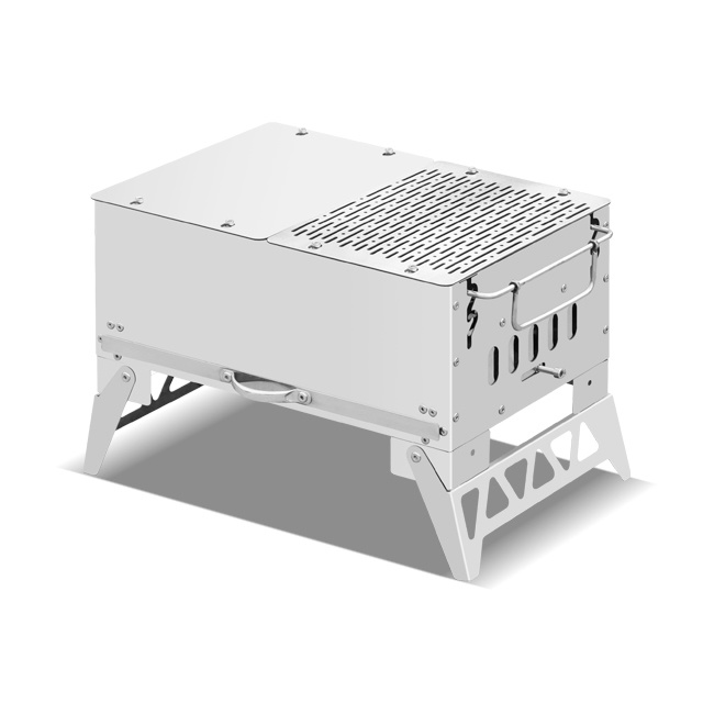 Stainless Steel Rotating Charcoal BBQ Grill EB-W93